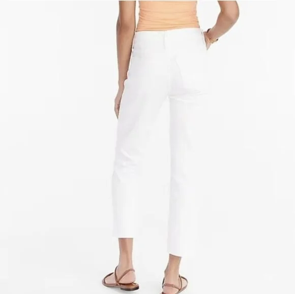 J. Crew White Vintage Straight Cropped Jeans - Size 30 - Picture 3 of 15